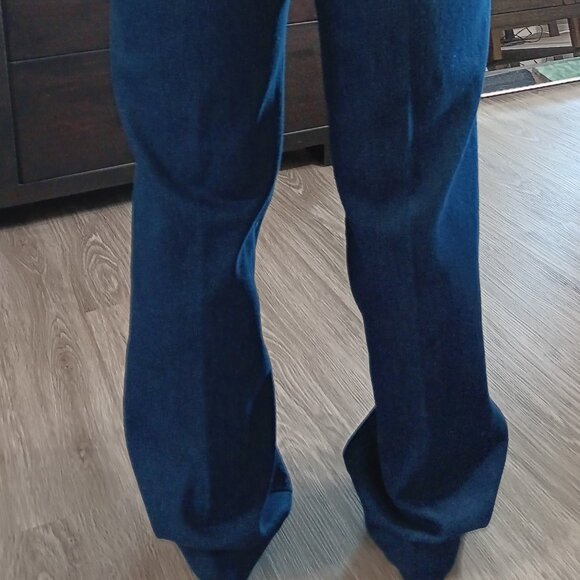 Vintage Bleans Denim Jeans 1970s Dark Wash Stretchy Cotton Deadstock NOS - Picture 10 of 16